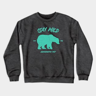 Stay Wild Washington State Bear Crewneck Sweatshirt